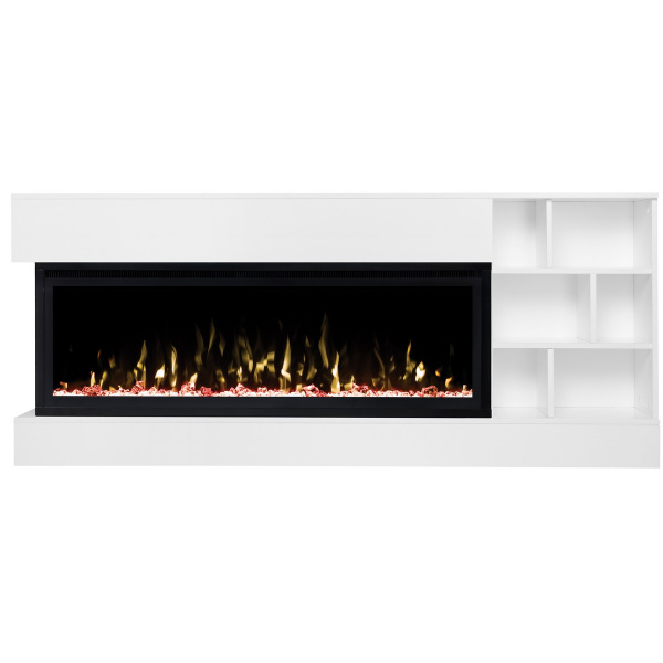 Электрокамин RealFlame Dixon 50 WT белый с очагом Saphir 50