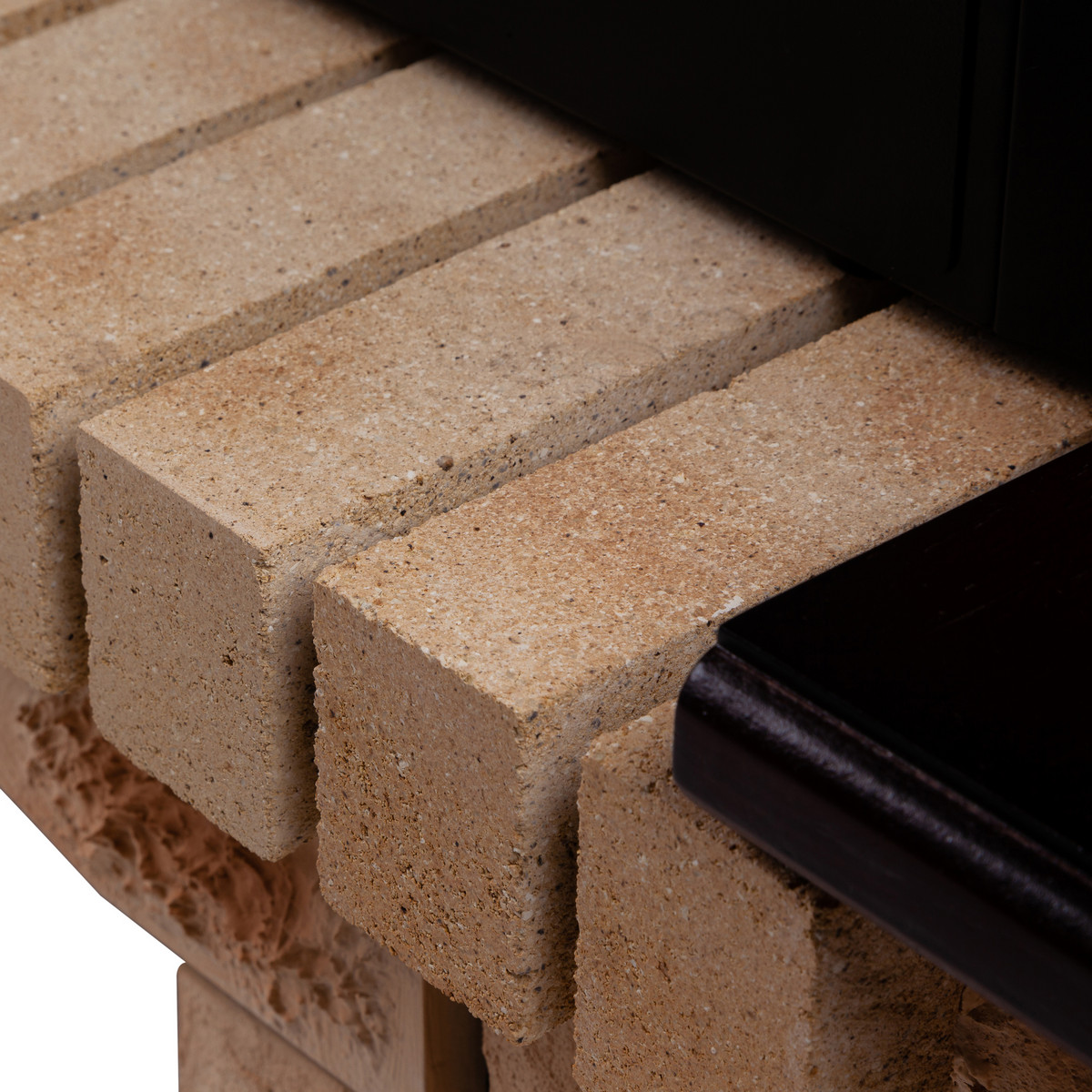 Электрокамин RealFlame Stone Brick AO античный дуб с очагом 3D Novara