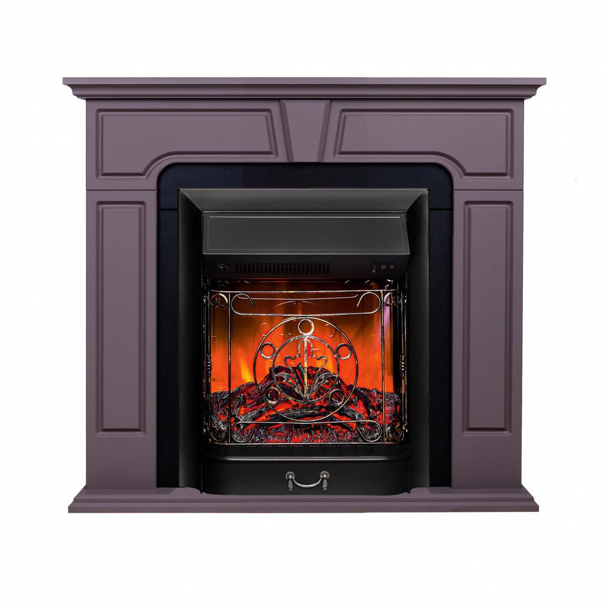 Электрокамин RealFlame Theodor GR грей софт с очагом Majestic Lux Black