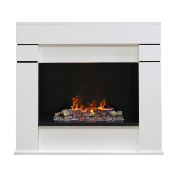 Электрокамин RealFlame Alta 24 WT белый с очагом 3D Cassette 500