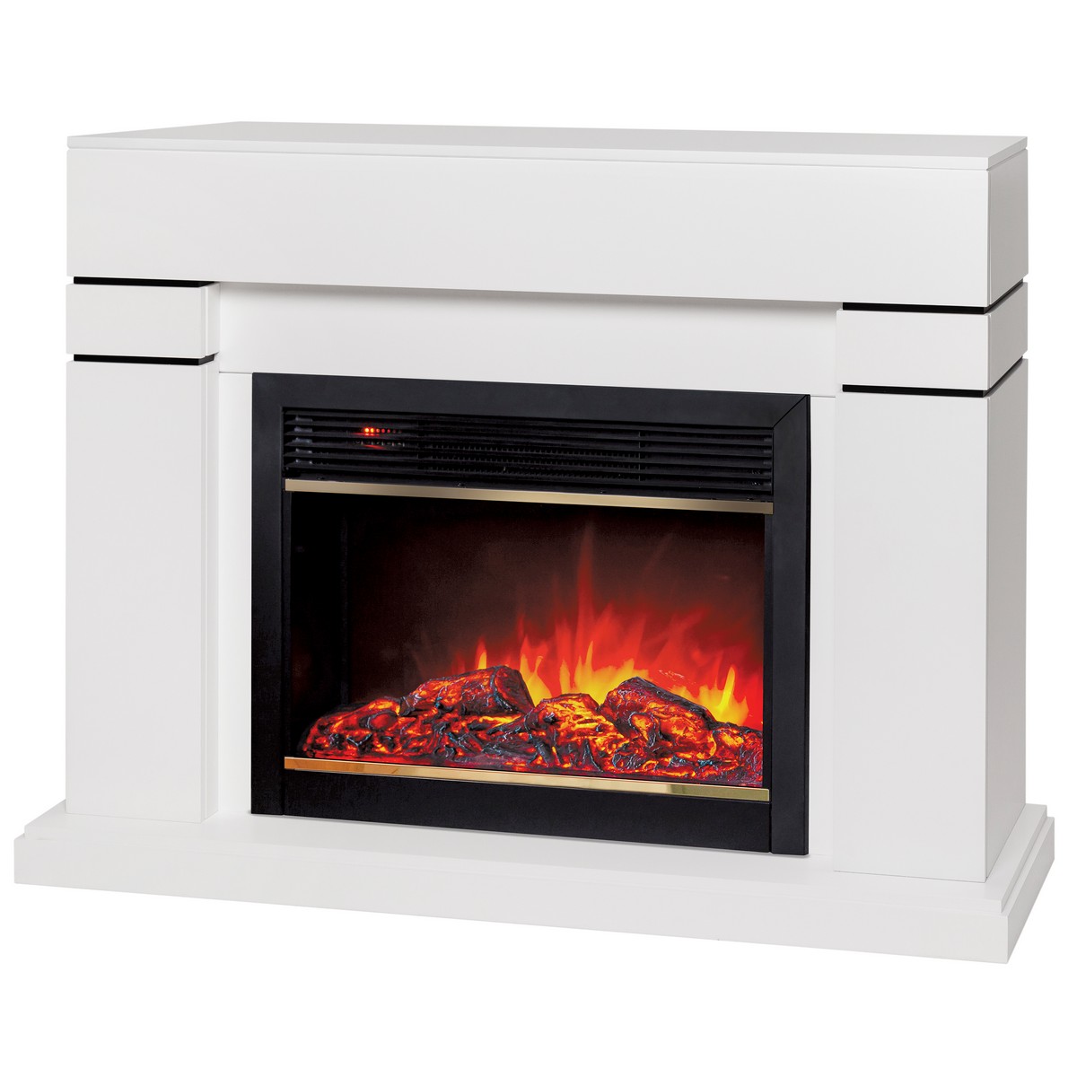 Электрокамин RealFlame Lindelse 26 WT белый с очагом Moonblaze