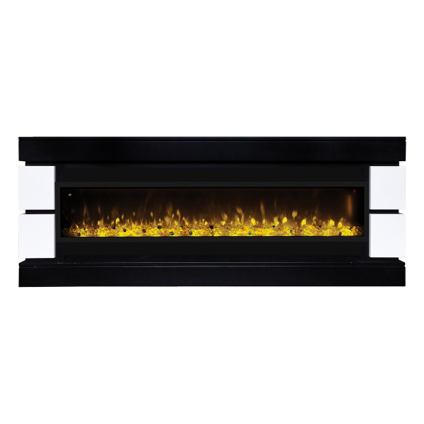 Электрокамин RealFlame Denver 60/MNH BLM черный с очагом Manhattan 1560