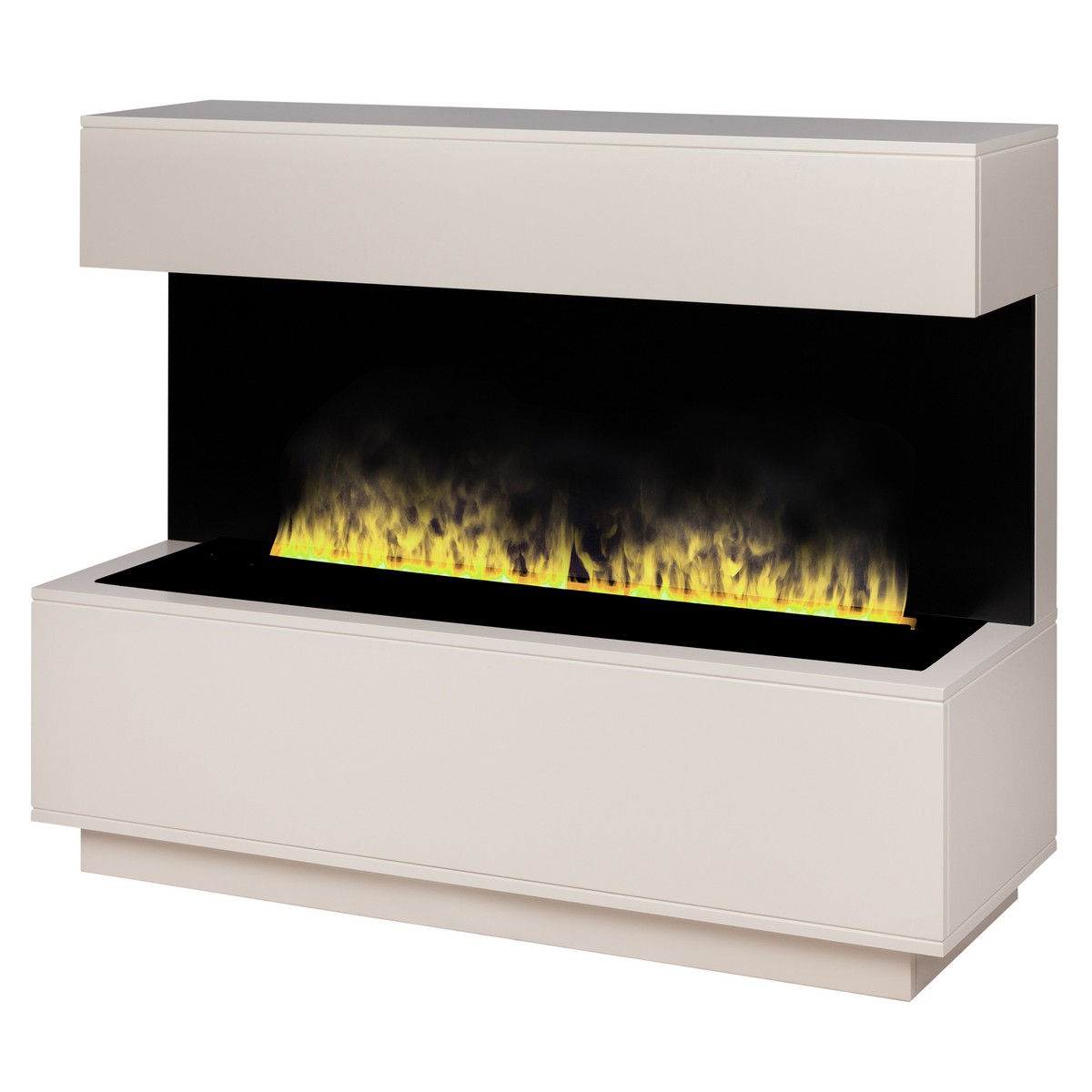 Электрокамин RealFlame Modern CST1000 WT белый дуб с очагом 3D Cassette 1000 LED RGB