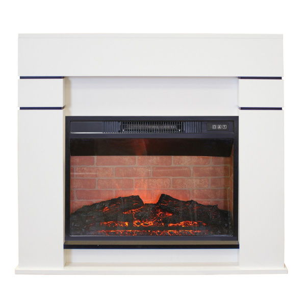 Электрокамин RealFlame Alta 24 WT белый c очагом Irvine 24
