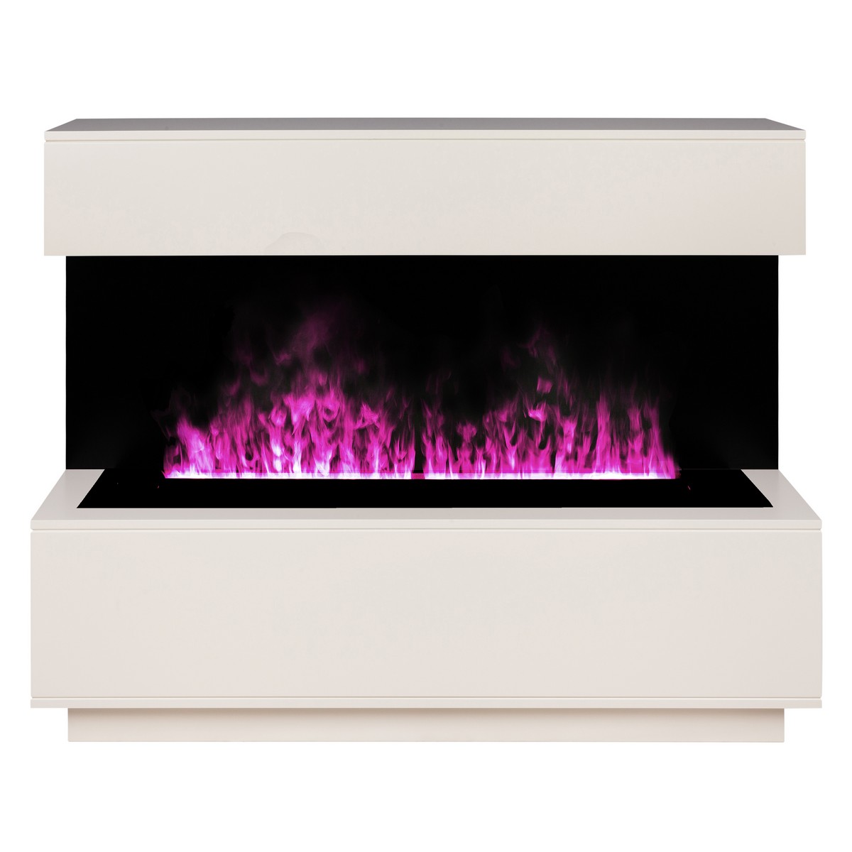 Электрокамин RealFlame Modern CST1000 WT белый дуб с очагом 3D Cassette 1000 LED RGB