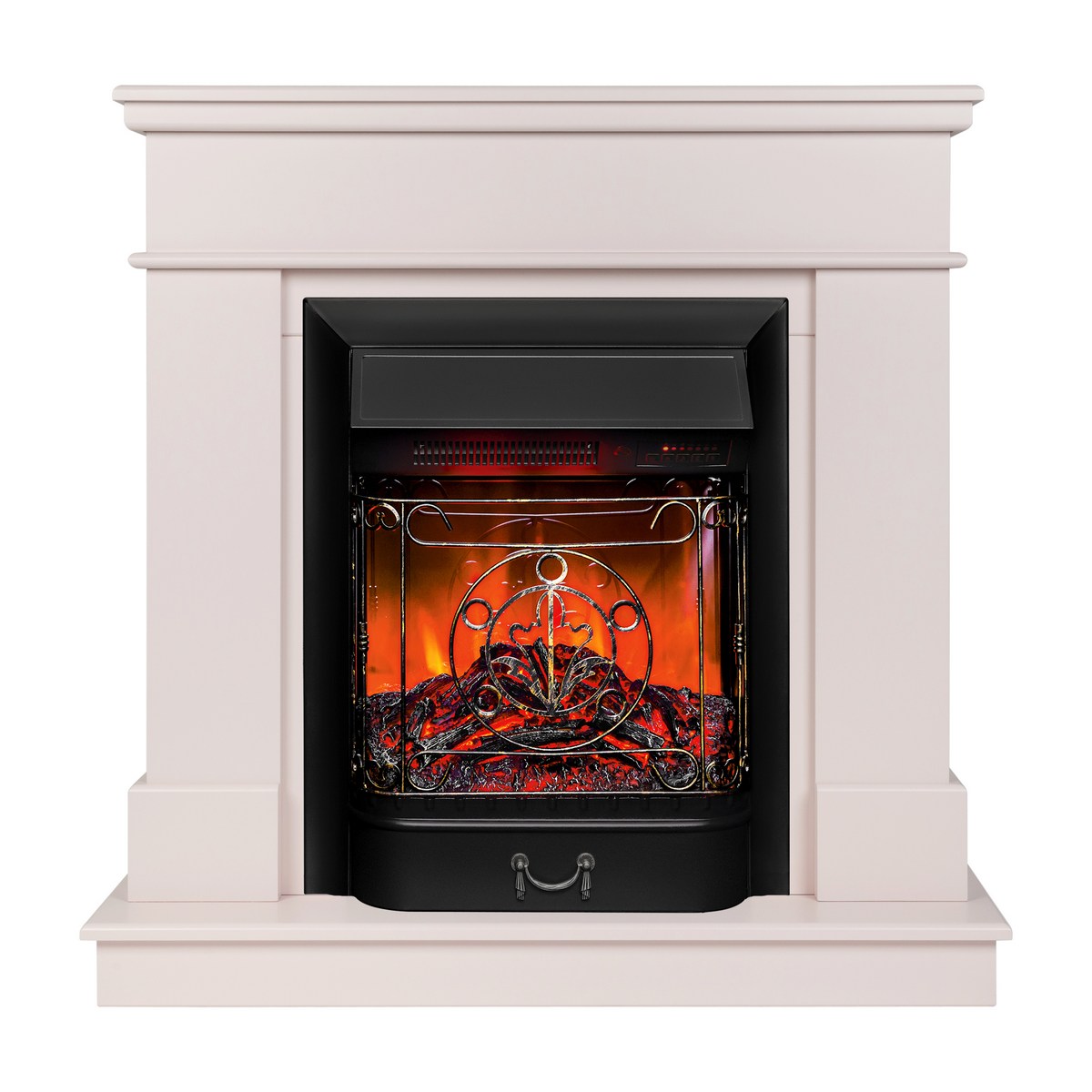 Электрокамин RealFlame Selena STD PN пудра с очагом Majestic Lux Black RC