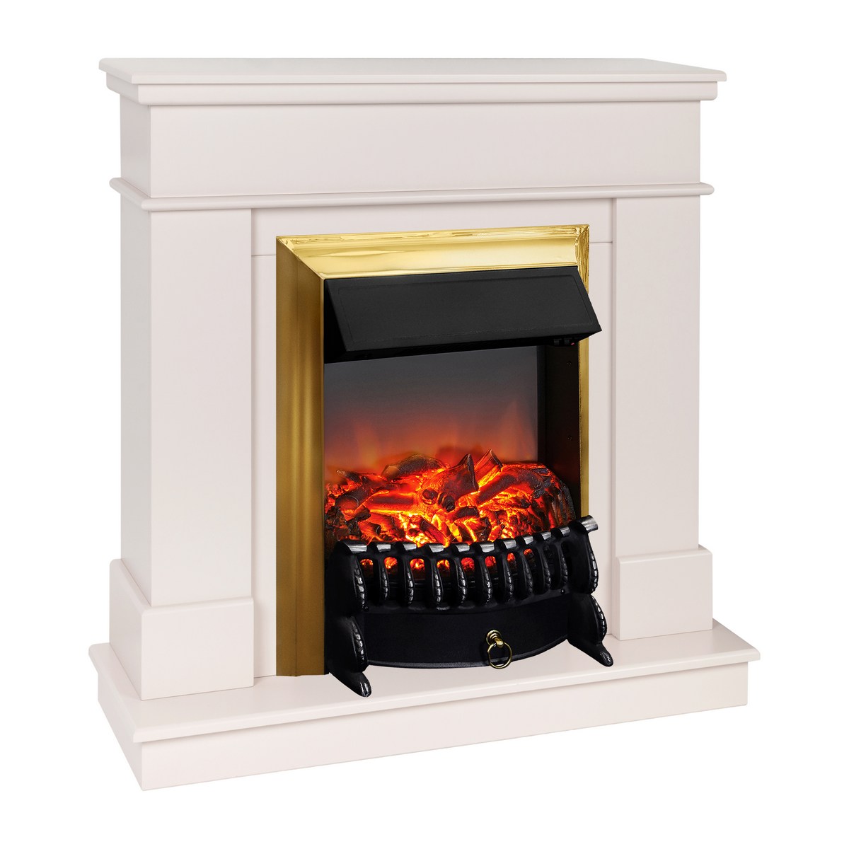 Электрокамин RealFlame Selena STD PN пудра с очагом Fobos Lux Brass