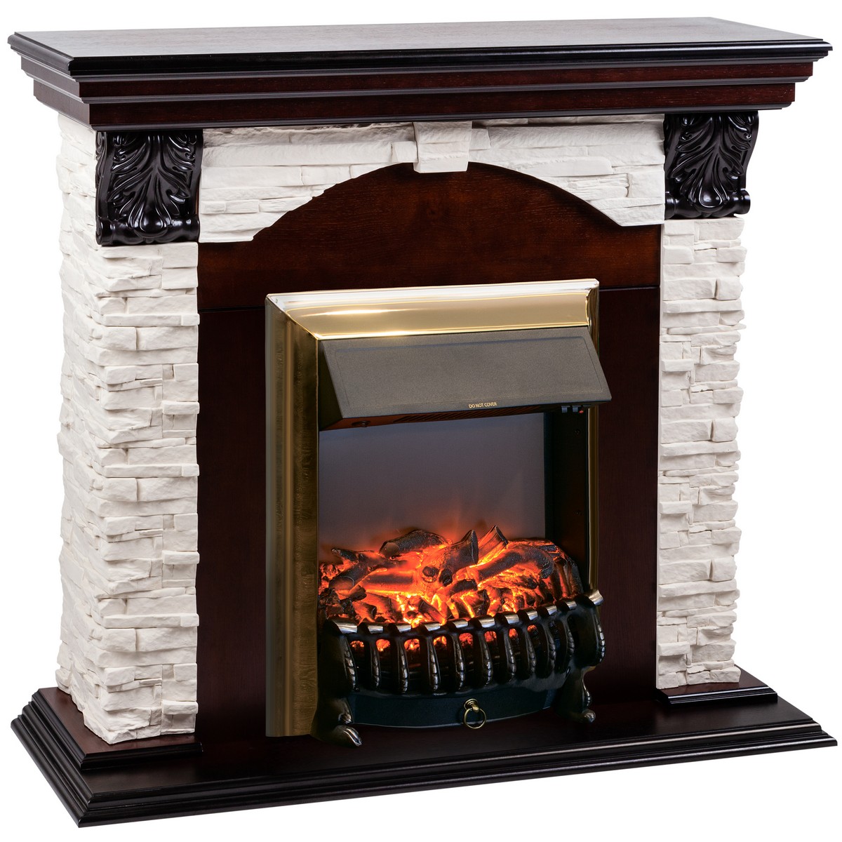 Электрокамин RealFlame Dublin Lux AO античный дуб с Fobos BR S