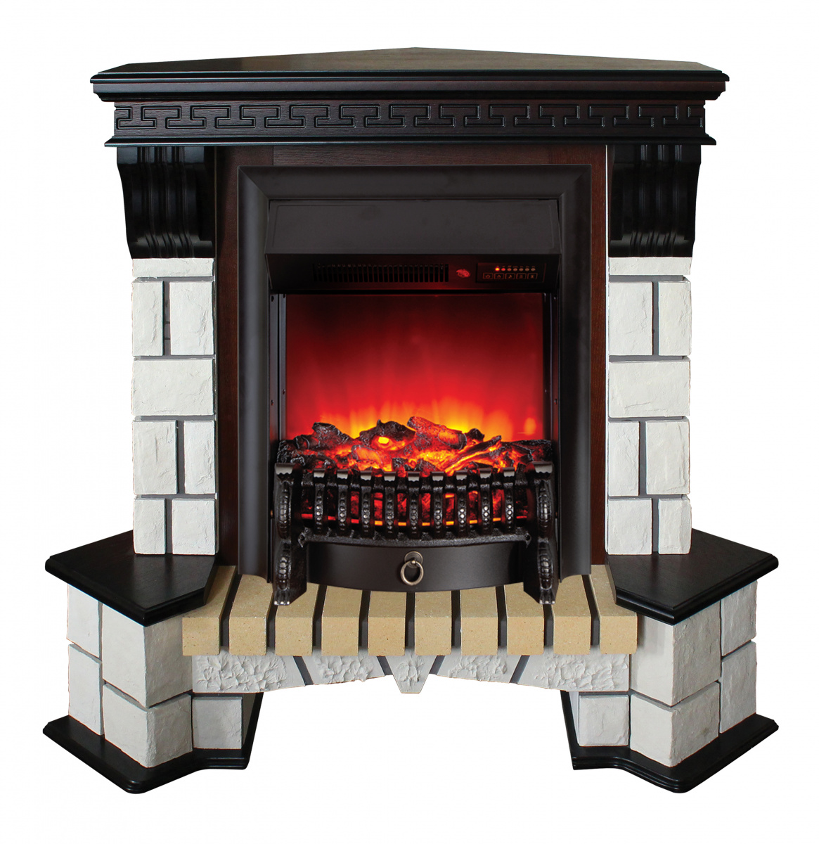 Электрокамин RealFlame Stone Coner AO античный дуб с Fobos s Lux B