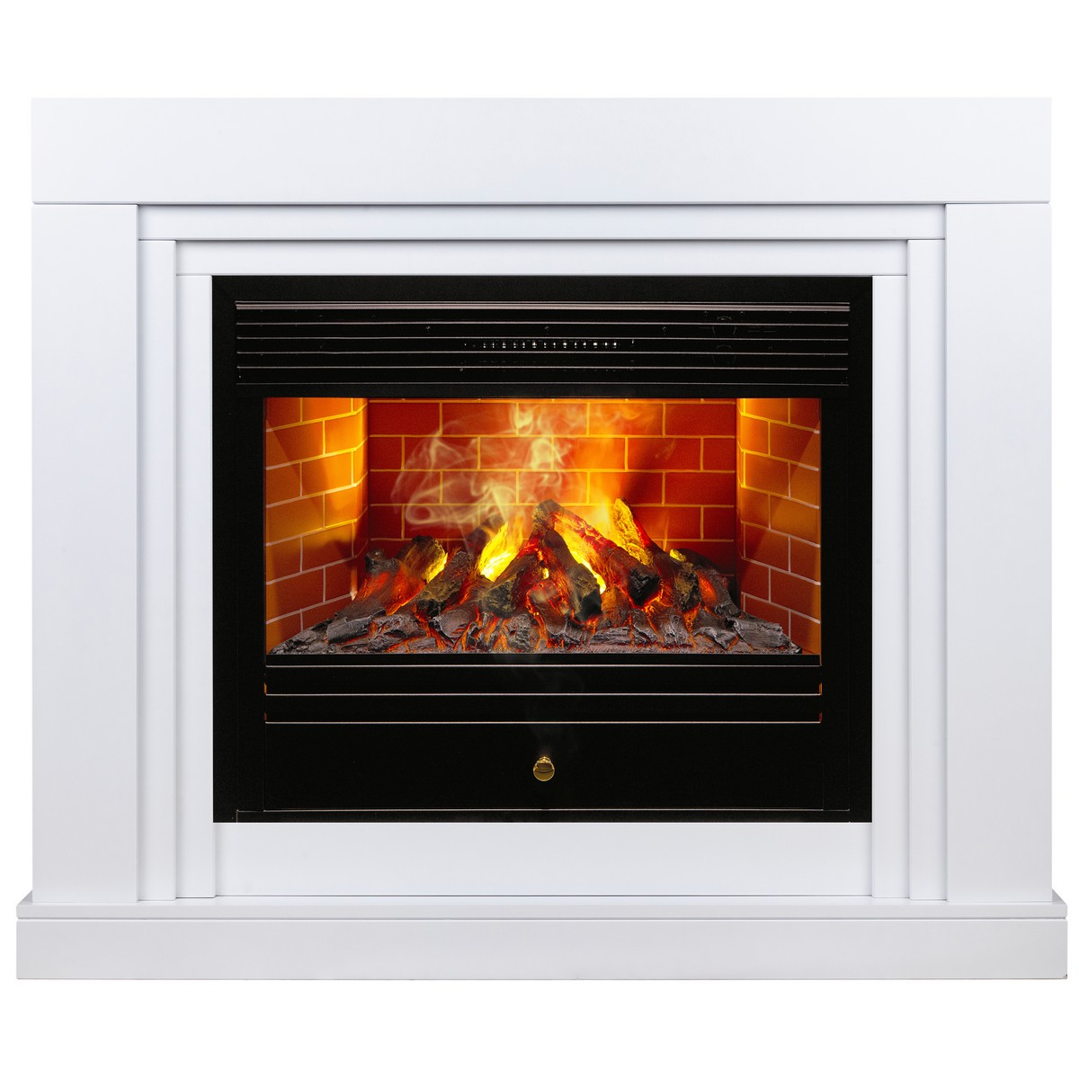 Электрокамин RealFlame Stanley 26 WT белый с очагом 3D Novara