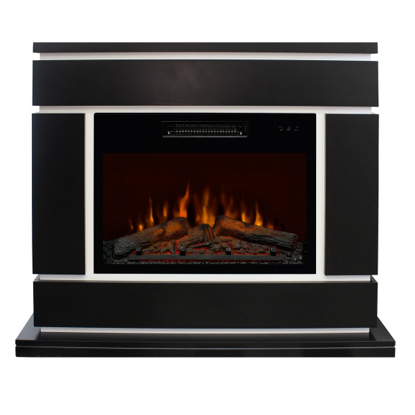 Электрокамин RealFlame Vega 24 BLM черный с очагом Kendal 24