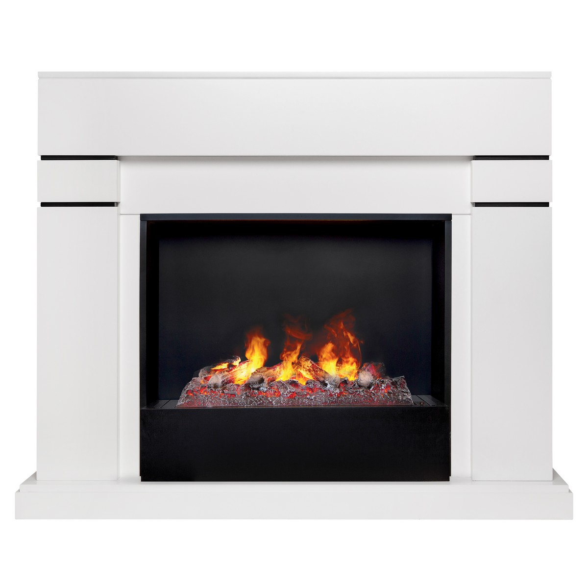 Электрокамин RealFlame Lindelse 26 WT белый с очагом 3D Cassette 630