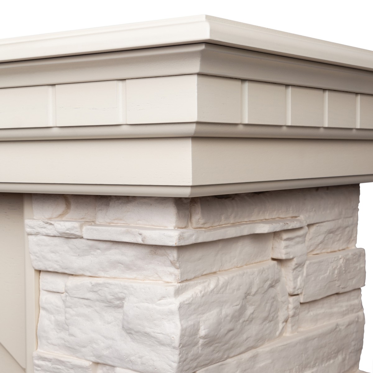 Электрокамин RealFlame Elford WT белый дуб с очагом Fobos Lux Black