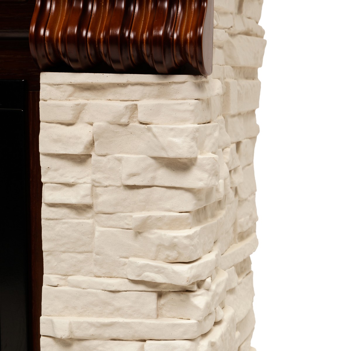 Электрокамин RealFlame Michigan 42/BV NT орех с очагом Saphir 42
