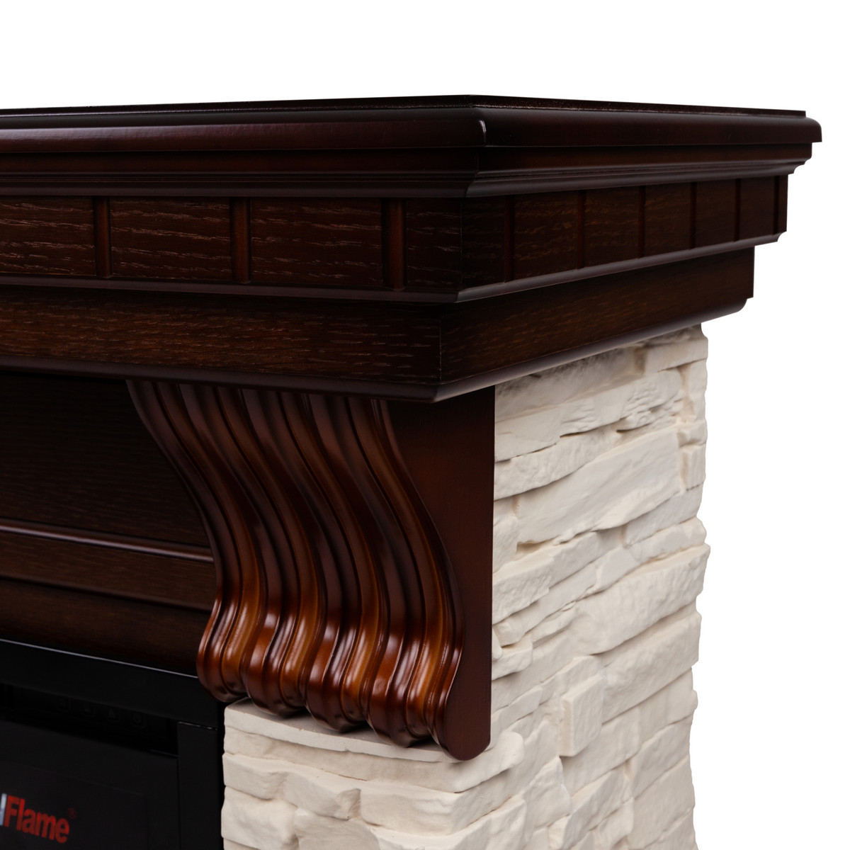 Портал каминный из МДФ RealFlame Michigan 50 NT орех, под очаг Saphir 50