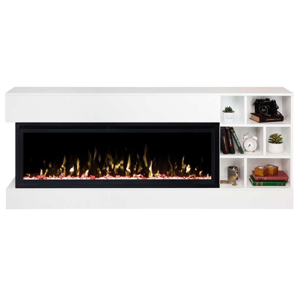 Электрокамин RealFlame Dixon 50 WT белый с очагом Saphir 50