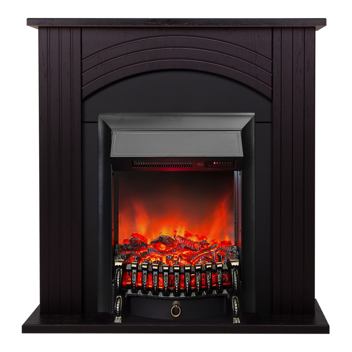 Электрокамин RealFlame Hanna DN орех с очагом Fobos Lux Black RC