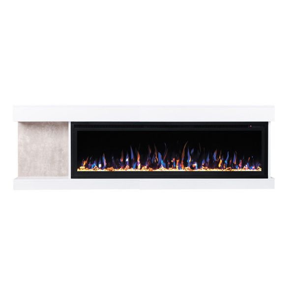 Электрокамин RealFlame Contempo 60 WT белый с очагом Saphir 60