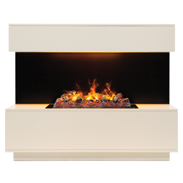 Электрокамин RealFlame Modern CST630 WT белый дуб с очагом 3D Cassette 630