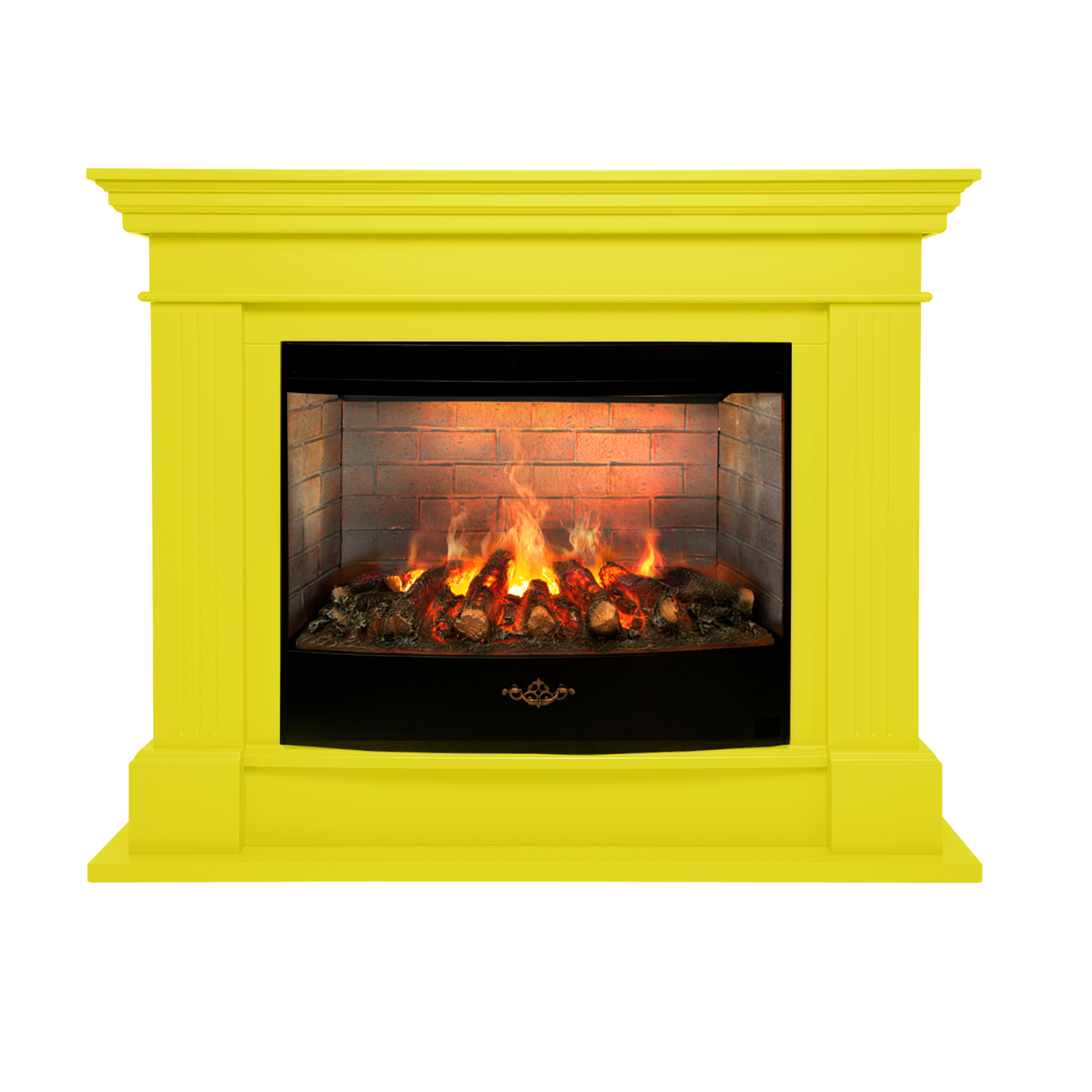 Электрокамин RealFlame Ontario 26/33 желтый c очагом Firestar 33