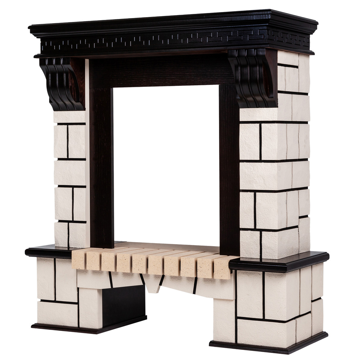 Портал каминный из МДФ RealFlame Stone под очаги (Majestic, Fobos, Eugene, 3D Olympic) AO