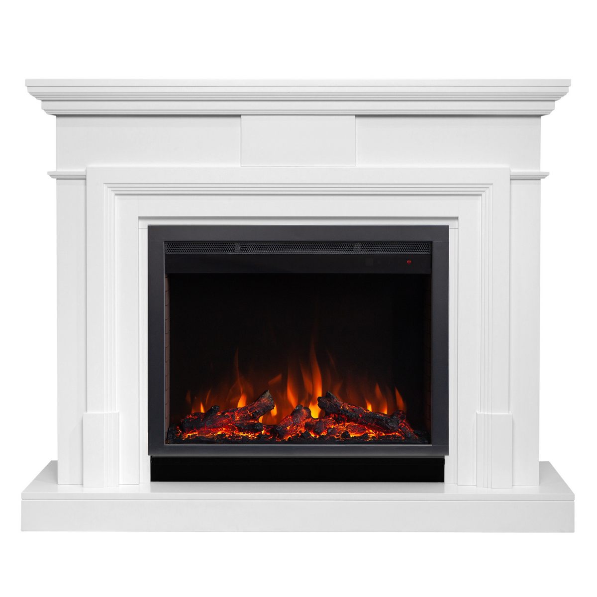 Электрокамин RealFlame Marco 25,5/26 WT белый с очагом Saphir 25,5