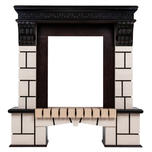 Портал каминный из МДФ RealFlame Stone под очаги (Majestic, Fobos, Eugene, 3D Olympic) AO