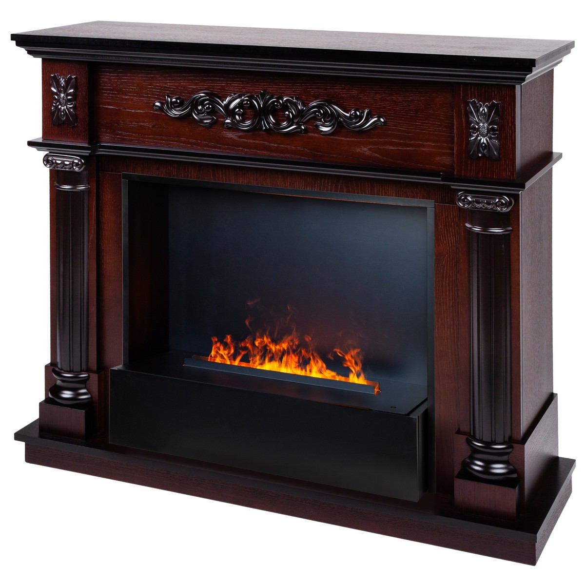 Электрокамин RealFlame Silvia 26 AO с очагом 3D Cassette 630 Black Panel