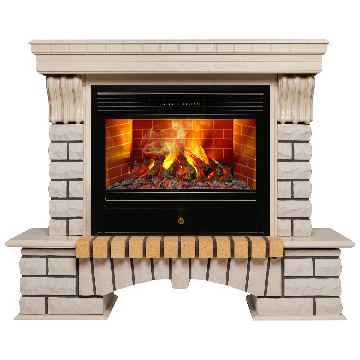 Электрокамин RealFlame Country 26 WT с очагом 3D Novara