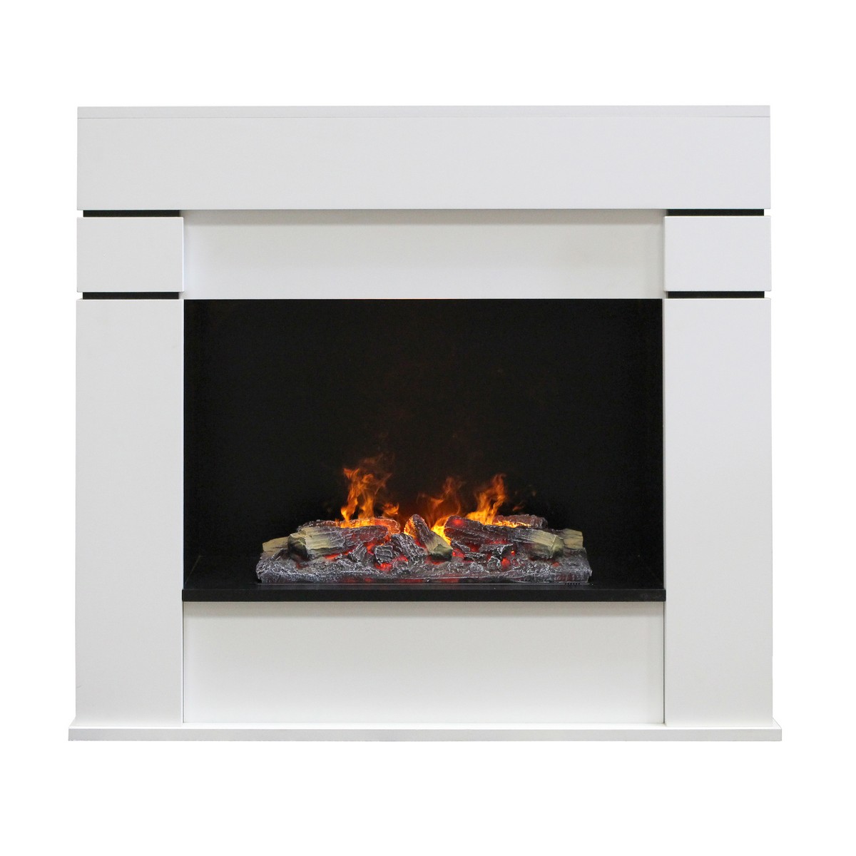 Электрокамин RealFlame Alta 24 WT белый с очагом 3D Cassette 500