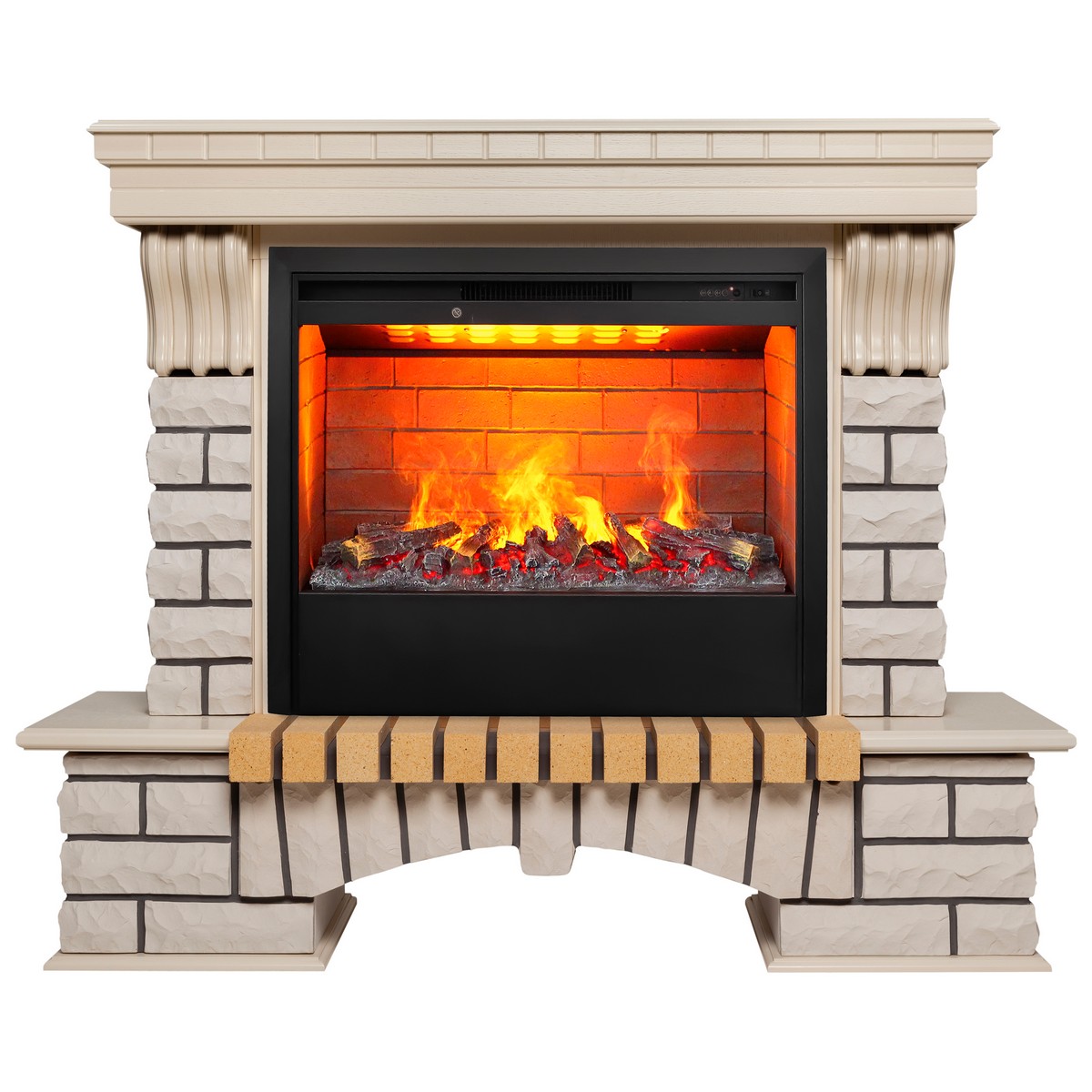Электрокамин RealFlame Country 26 WT с очагом 3D Helios 26