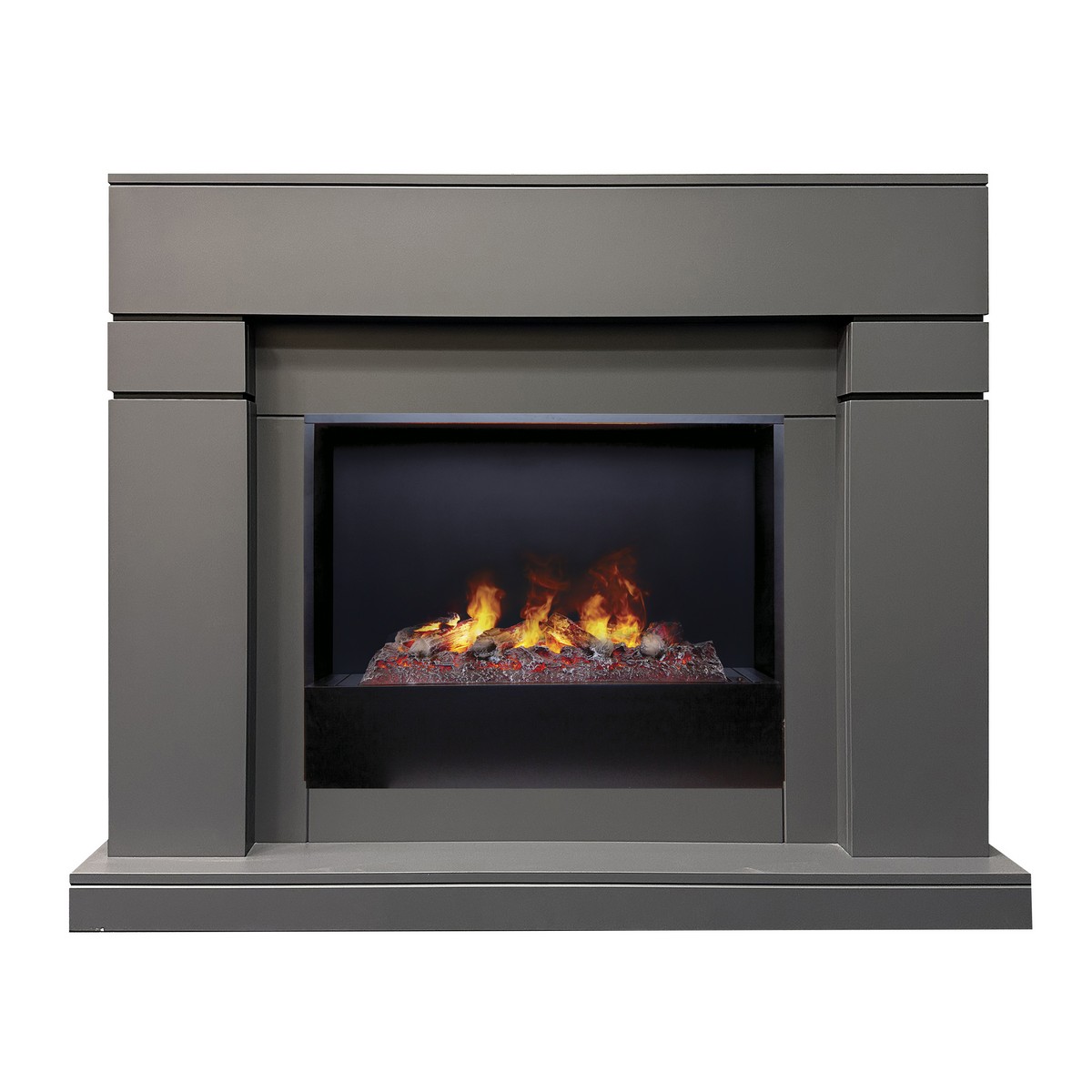 Электрокамин RealFlame Lindelse 26 GR серый, графит c очагом 3D Cassette 630