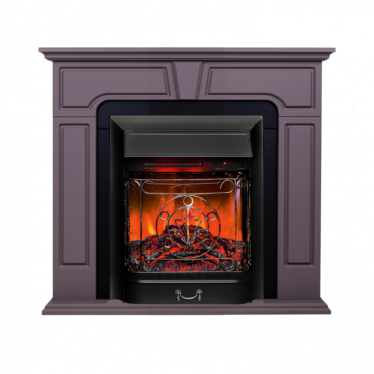 Электрокамин RealFlame Theodor GR грей софт с очагом Majestic Lux Black RC