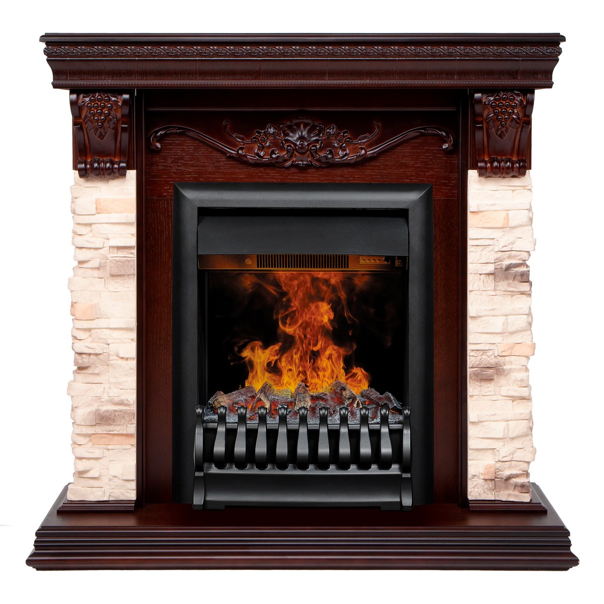 Электрокамин RealFlame Patricia NT орех c 3D Oregan