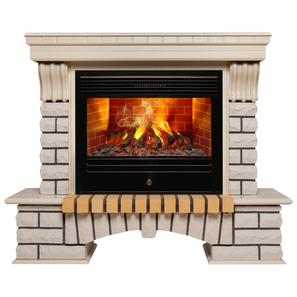 Электрокамин RealFlame Country 26 WT с очагом 3D Novara
