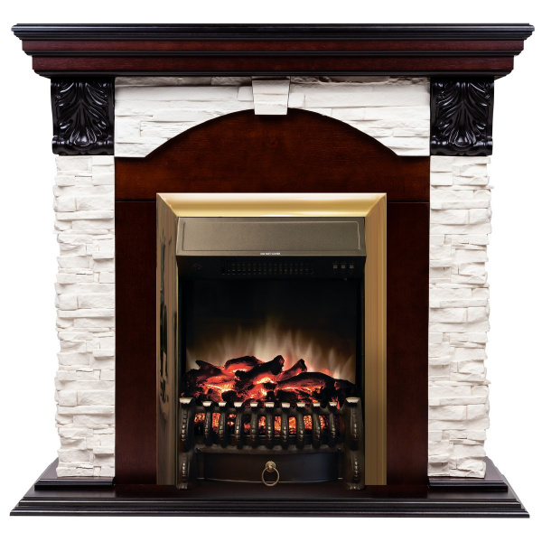Электрокамин RealFlame Dublin Lux AO античный дуб с Fobos BR S