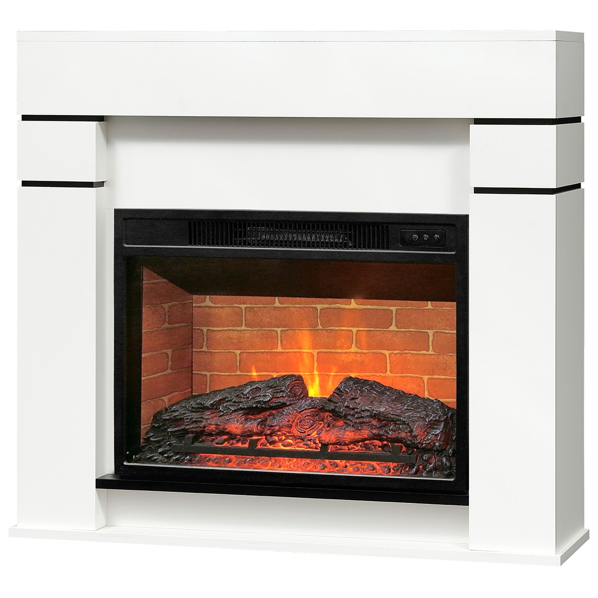 Электрокамин RealFlame Alta 24 WT белый c очагом Irvine 24