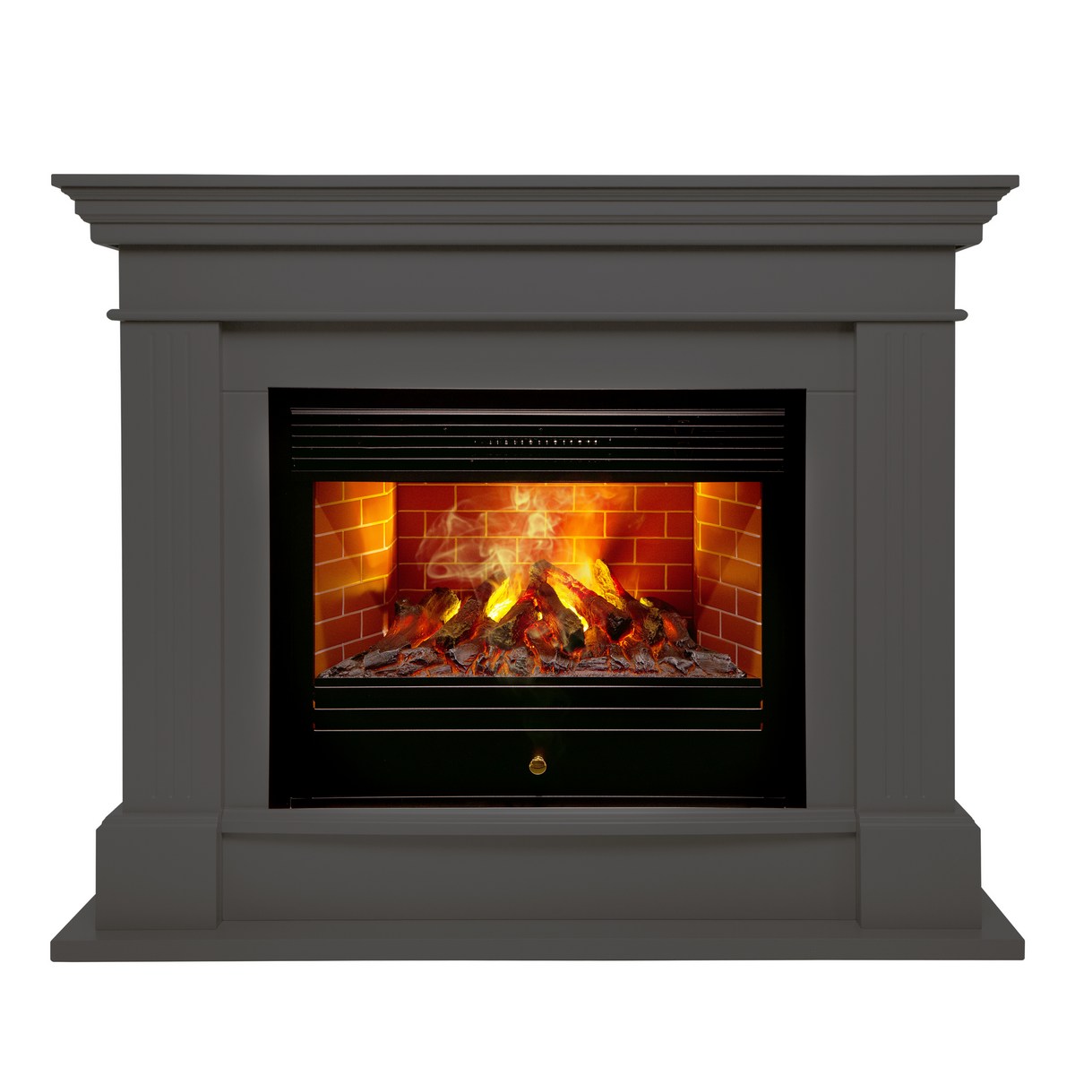 Электрокамин RealFlame Ontario 26 GR графит с очагом 3D Novara 26