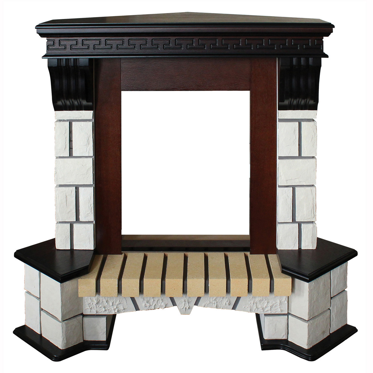 Портал каминный из МДФ угловой RealFlame Stone под очаги (Majestic, Fobos, Eugene, 3D Olympic)