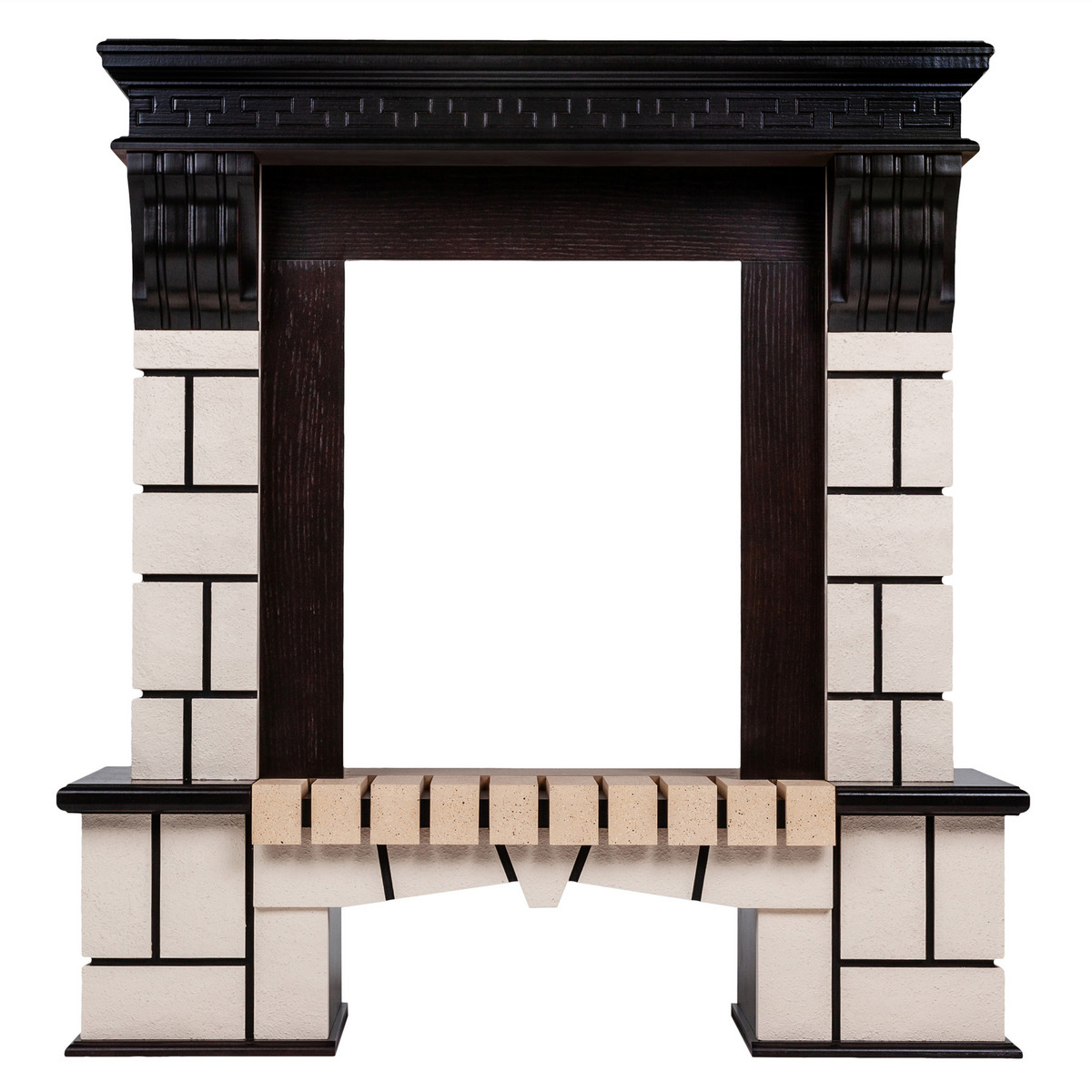 Портал каминный из МДФ RealFlame Stone под очаги (Majestic, Fobos, Eugene, 3D Olympic) AO