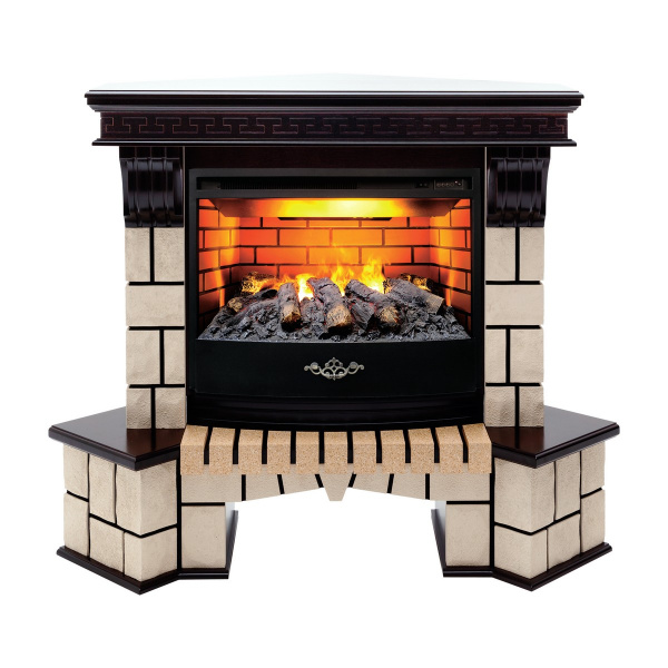 Электрокамин RealFlame Stone Coner AO античный дуб c Firestar 25,5