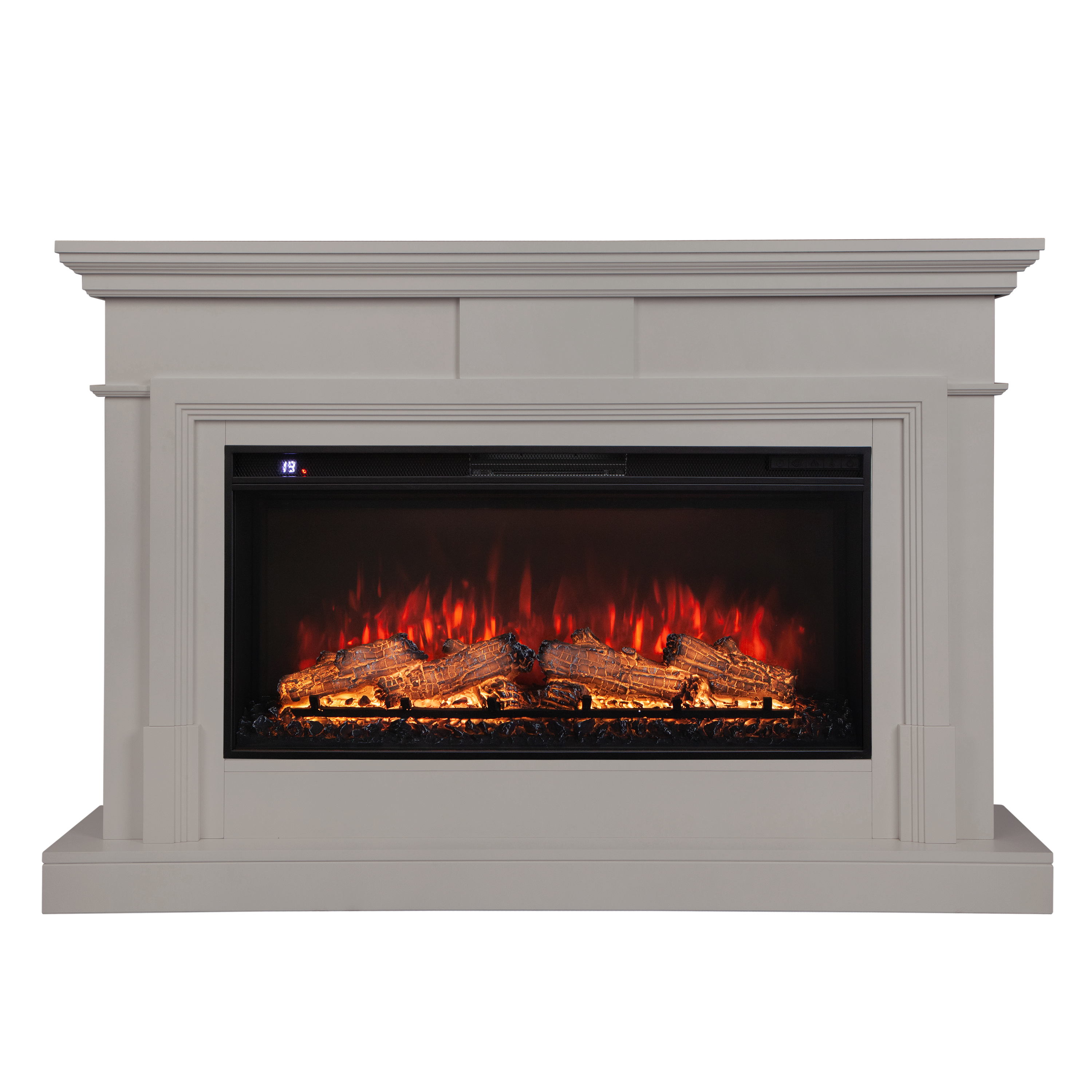 Электрокамин RealFlame Marco 36 GR платиновый c очагом Flash 36