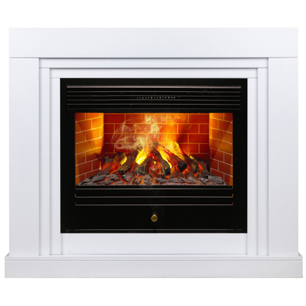 Электрокамин RealFlame Stanley 26 WT белый с очагом 3D Novara