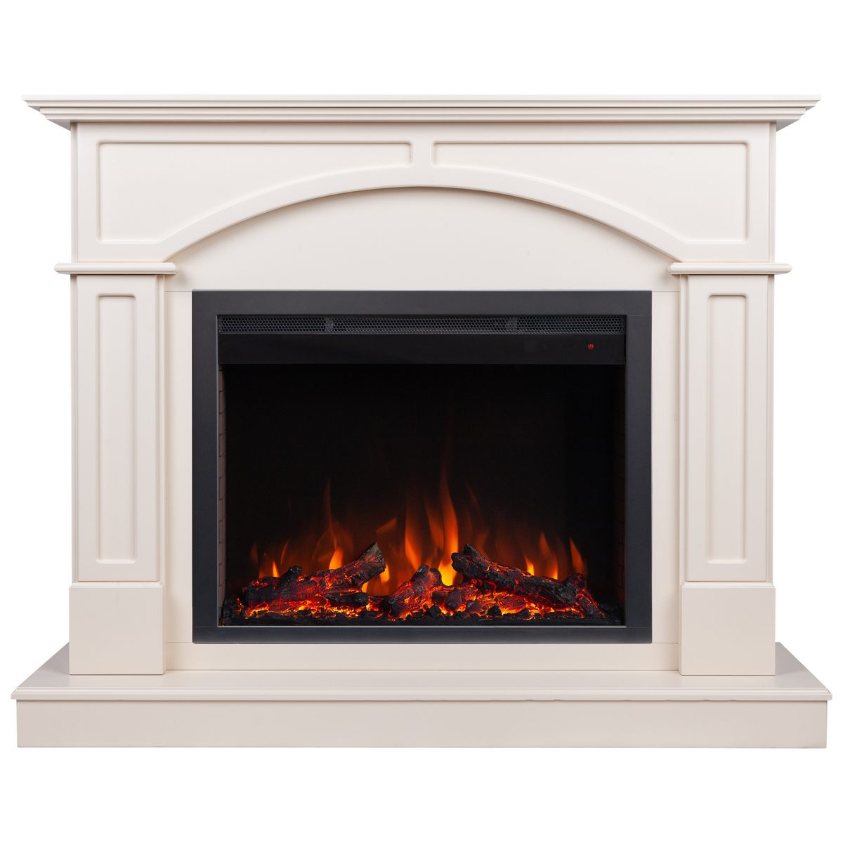 Электрокамин RealFlame Jacomo 25,5 WT крем с очагом Saphir 25,5
