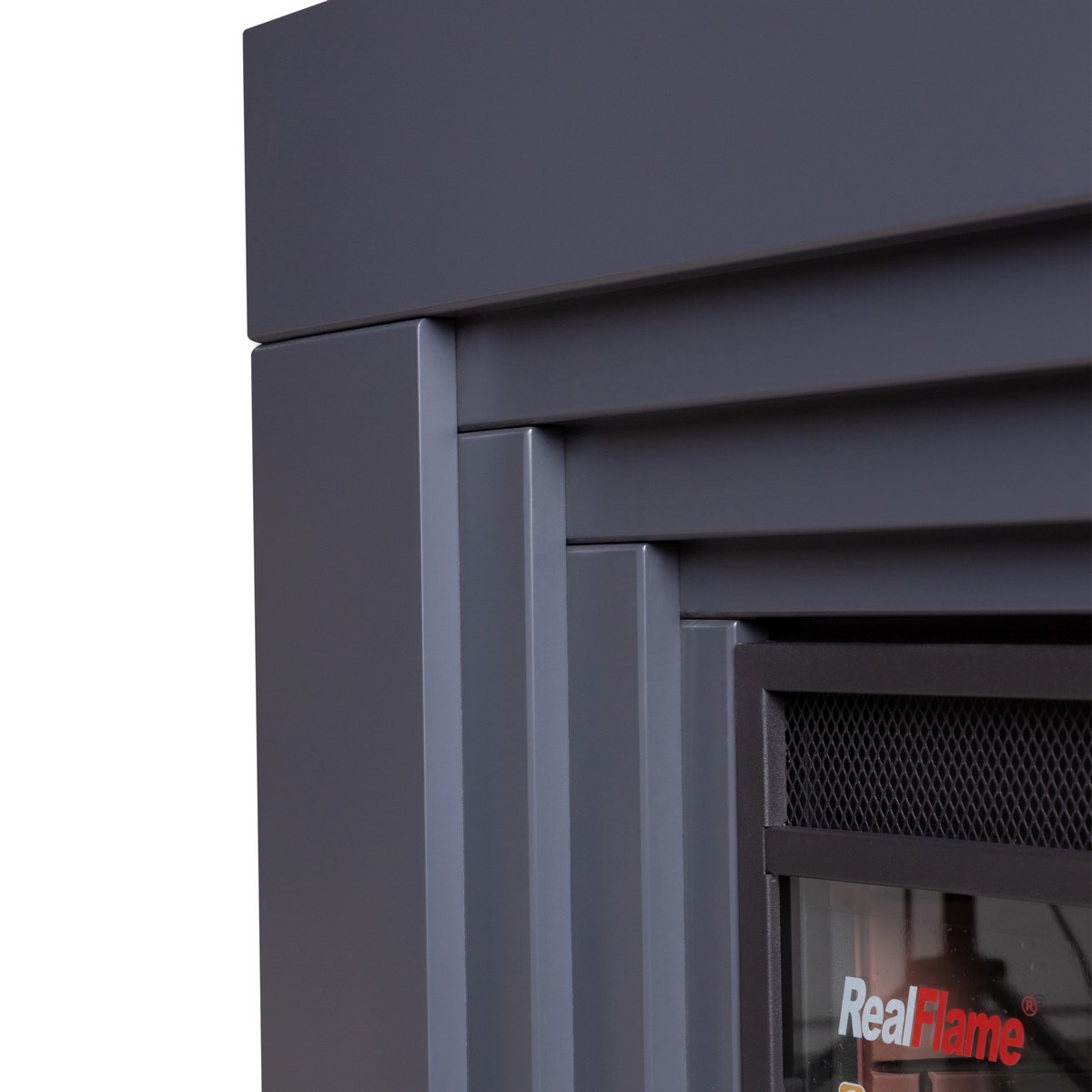 Электрокамин RealFlame Stanley 26 GR серый с очагом 3D Novara