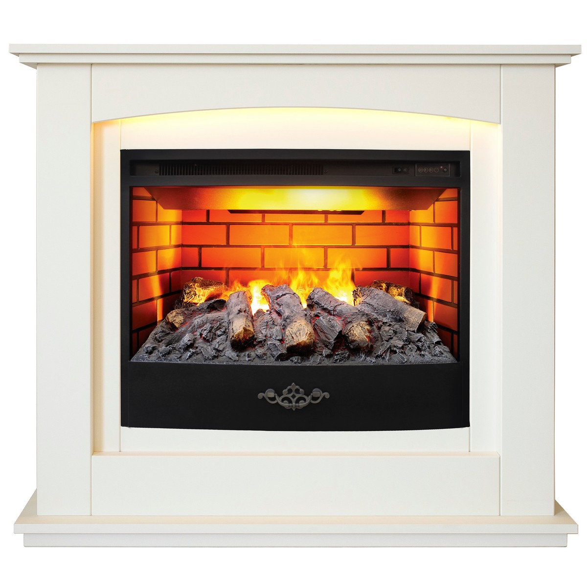 Электрокамин RealFlame Canada 25,5 WT белый с очагом 3D Firestar 25,5