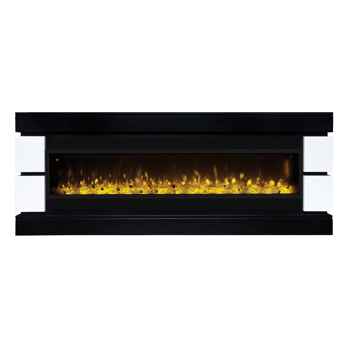 Электрокамин RealFlame Denver 60/MNH BLM черный с очагом Manhattan 1560